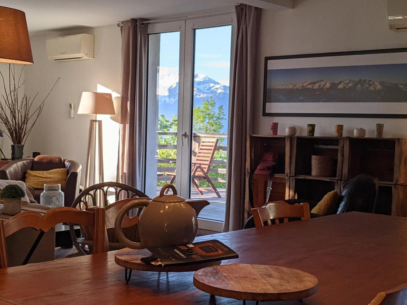 Maison Familiale En Montagne Avec Vue Merveilleuse Sur Le Massif De Belledonne Saint-Bernard  Exterior photo